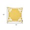 Homeroots Yellow & White Geometric Decorative Throw Pillow Cover 18 x 18 in. 355339 - alternate 6